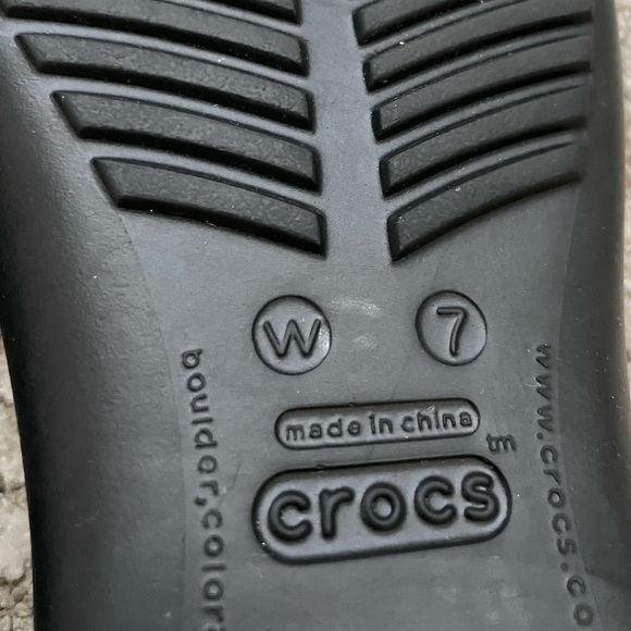 Crocs Sexi Serena Black Womens Size 7 Thong Sandals T Strap - Picture 7 of 7